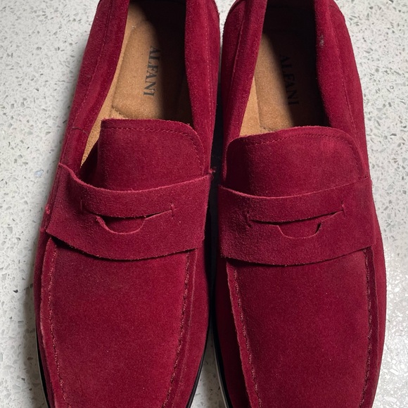 Alfani Other - Alfani Men's Red Suede Loafers